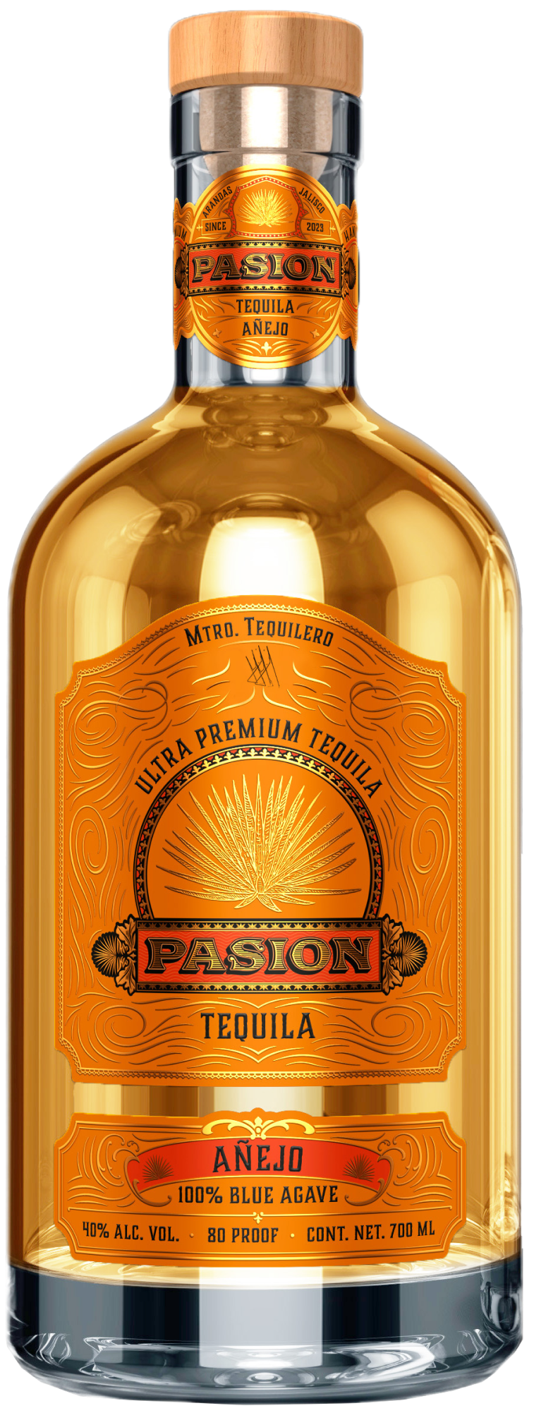 Tequila Pasión Añejo 700 ml